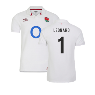 2023-2024 England Rugby Home Classic Jersey (Leonard 1)