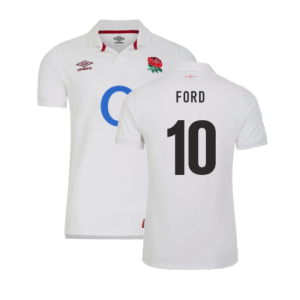 2023-2024 England Rugby Home Classic Shirt (Kids) (Ford 10)