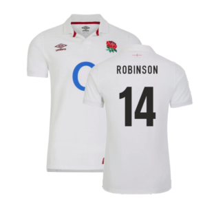 2023-2024 England Rugby Home Classic Shirt (Kids) (Robinson 14)