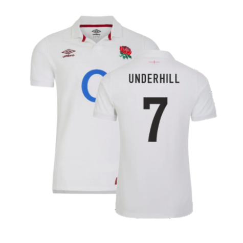 2023-2024 England Rugby Home Classic Shirt (Kids) (Underhill 7)