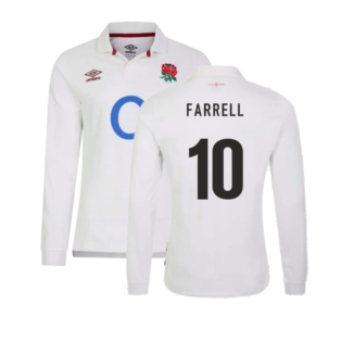 2023-2024 England Rugby Home LS Classic Jersey (Farrell 10)