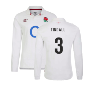 2023-2024 England Rugby Home LS Classic Jersey (Tindall 3)