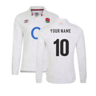 2023-2024 England Rugby Home LS Classic Jersey (Your Name)