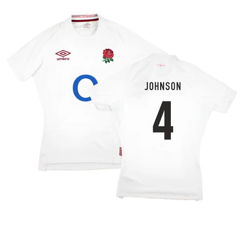 2023-2024 England Rugby Home Pro Jersey (Johnson 4)