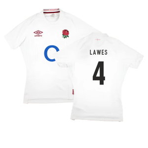 2023-2024 England Rugby Home Pro Jersey (Lawes 4)