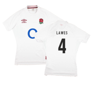 2023-2024 England Rugby Home Pro Jersey (Lawes 4)