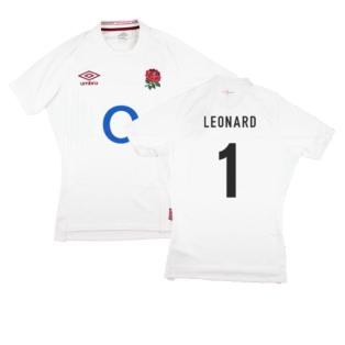 2023-2024 England Rugby Home Pro Jersey (Leonard 1)