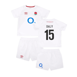 2023-2024 England Rugby Home Replica Infant Mini Kit (Daly 15)