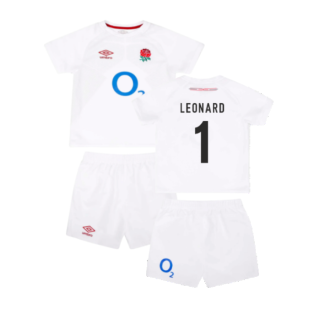 2023-2024 England Rugby Home Replica Infant Mini Kit (Leonard 1)
