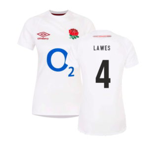 2023-2024 England Rugby Home Replica Shirt (Womens) (Lawes 4)