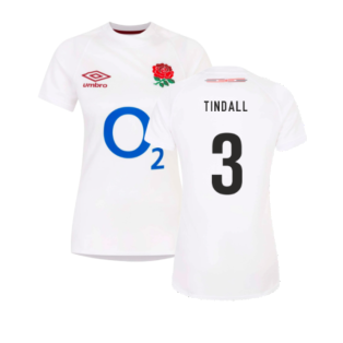 2023-2024 England Rugby Home Replica Shirt (Womens) (Tindall 3)
