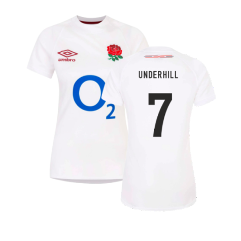 2023-2024 England Rugby Home Replica Shirt (Womens) (Underhill 7)