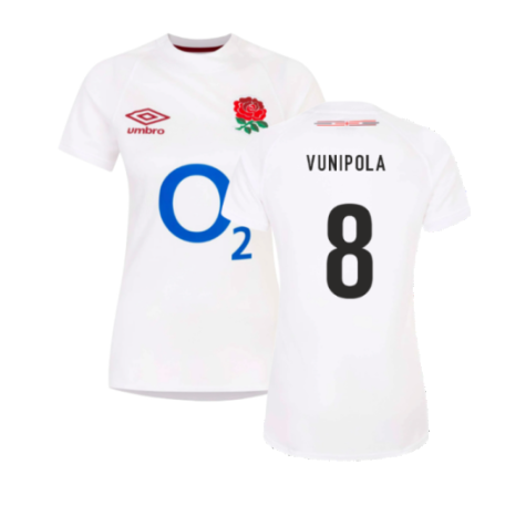 2023-2024 England Rugby Home Replica Shirt (Womens) (Vunipola 8)