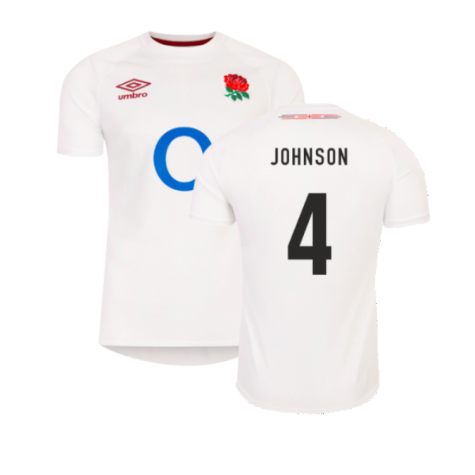 2023-2024 England Rugby Home Shirt (Johnson 4)