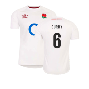 2023-2024 England Rugby Home Shirt (Kids) (Curry 6)