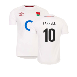 2023-2024 England Rugby Home Shirt (Kids) (Farrell 10)