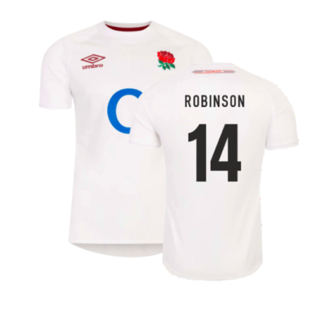 2023-2024 England Rugby Home Shirt (Kids) (Robinson 14)