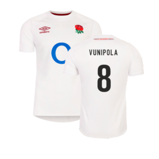 2023-2024 England Rugby Home Shirt (Vunipola 8)