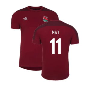 2023-2024 England Rugby Presentation T-Shirt (Tibetan Red) (May 11)