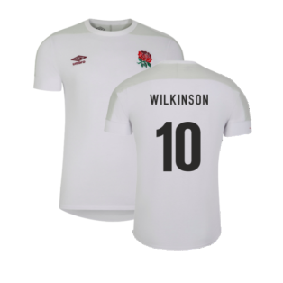 2023-2024 England Rugby Presentation Tee (White) (Wilkinson 10)