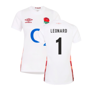 2023-2024 England Rugby Red Roses Rugby Jersey (Ladies) (Leonard 1)