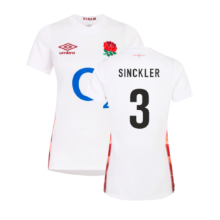 2023-2024 England Rugby Red Roses Rugby Jersey (Ladies) (Sinckler 3)