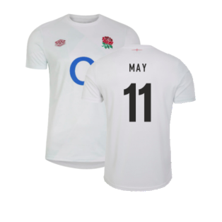 2023-2024 England Rugby Warm Up Jersey (Brilliant White) (May 11)