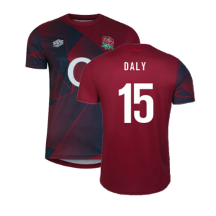2023-2024 England Rugby Warm Up Jersey (Navy Blazer) (Daly 15)