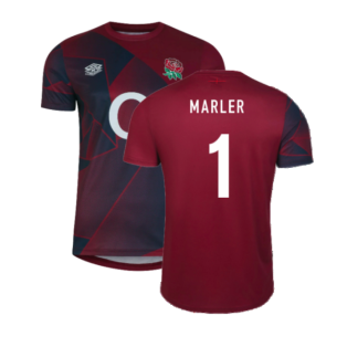 2023-2024 England Rugby Warm Up Jersey (Navy Blazer) (Marler 1)