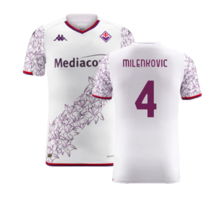 2023-2024 Fiorentina Authentic Pro Away Shirt (Milenkovic 4)