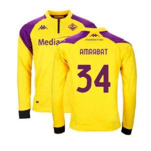 2023-2024 Fiorentina Half Zip Training Top (Yellow) (Amrabat 34)