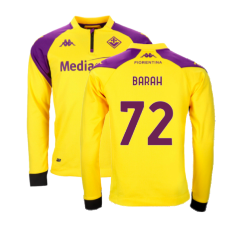2023-2024 Fiorentina Half Zip Training Top (Yellow) (Barah 72)