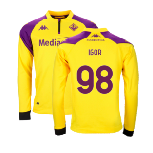 2023-2024 Fiorentina Half Zip Training Top (Yellow) (Igor 98)