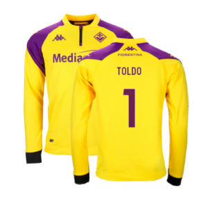 2023-2024 Fiorentina Half Zip Training Top (Yellow) (Toldo 1)