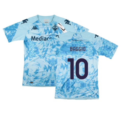 2023-2024 Fiorentina Pre-Match Shirt (Blue) (Baggio 10)