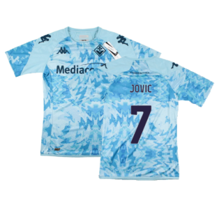 2023-2024 Fiorentina Pre-Match Shirt (Blue) (Jovic 7)
