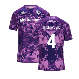 2023-2024 Fiorentina Pre-Match Shirt (Violet) (Milenkovic 4)