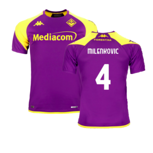 2023-2024 Fiorentina Training Shirt (Purple) (Milenkovic 4)