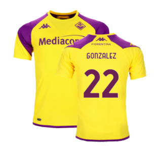 2023-2024 Fiorentina Training Shirt (Yellow) (Gonzalez 22)