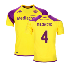 2023-2024 Fiorentina Training Shirt (Yellow) (Milenkovic 4)