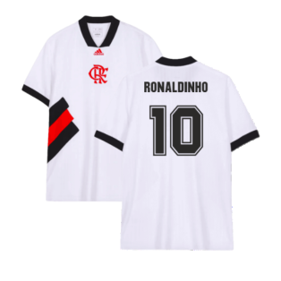 2023-2024 Flamengo Icon Jersey (White) (Ronaldinho 10)