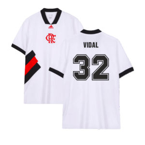 2023-2024 Flamengo Icon Jersey (White) (Vidal 32)