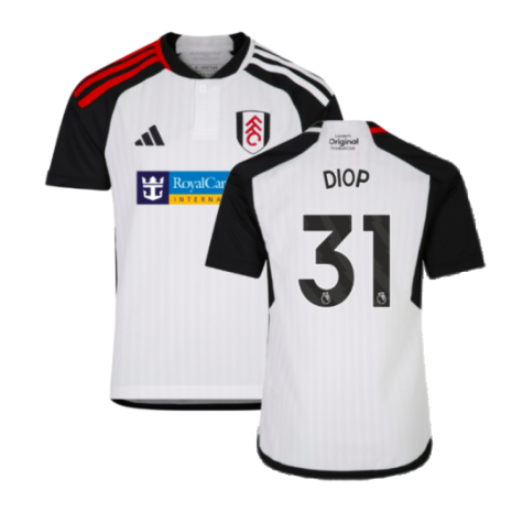 2023-2024 Fulham Home Shirt (Kids) (Diop 31)