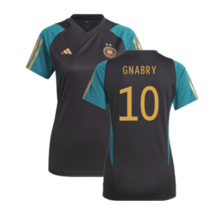 2023-2024 Germany Training Shirt (Black) - Ladies (Gnabry 10)