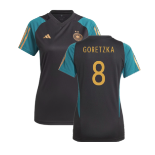 2023-2024 Germany Training Shirt (Black) - Ladies (Goretzka 8)