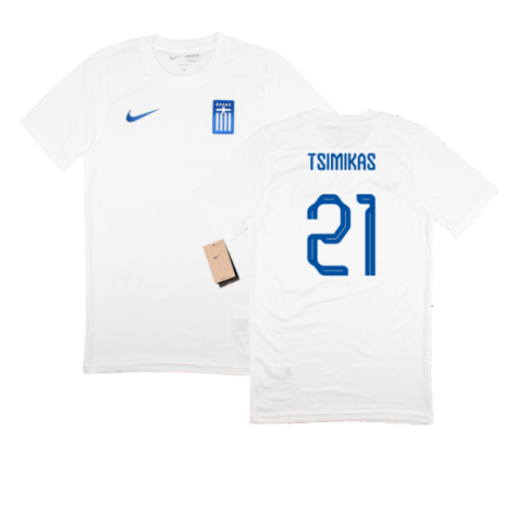 2023-2024 Greece Away Shirt (TSIMIKAS 21)