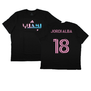 2023-2024 Inter Miami Messi Miami 10 T-Shirt (Jordi Alba 18)