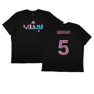 2023-2024 Inter Miami Messi Miami 10 T-Shirt (Sergio 5)