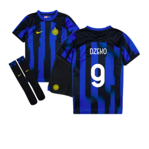 2023-2024 Inter Milan Home Mini Kit (Dzeko 9)