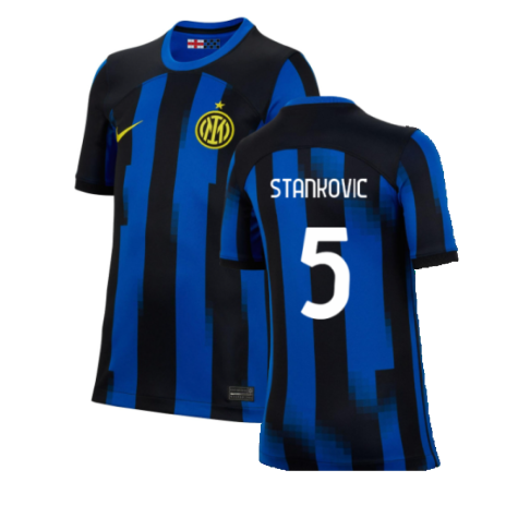 2023-2024 Inter Milan Home Shirt (Kids) (Stankovic 5)